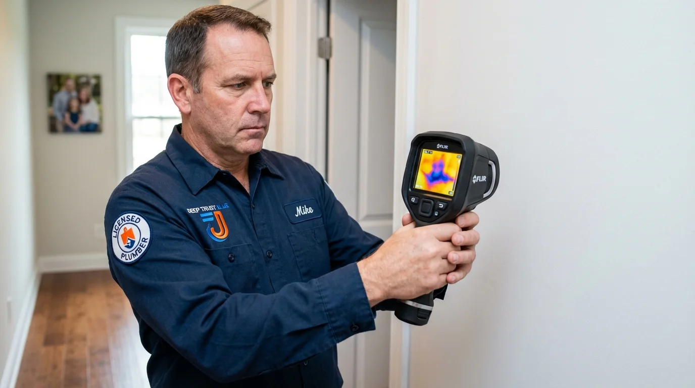 Thermal imaging leak detection by Johns Plumbing LLC in Bishopville